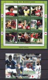 Guineea Bissau 2001 sport fotbal MI 1343-1401 6 kleib. + 5 bl. MNH 6 poze, Nestampilat