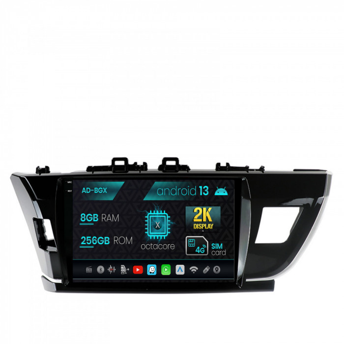 Navigatie Toyota Corolla (2012-2016), Android 13, X-Octacore 8GB RAM + 256GB ROM, 10.36 Inch - AD-BGX10008+AD-BGRKIT058