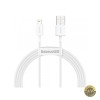 Cablu Date si Incarcare USB-A - Lightning Baseus Superior Series 20W 1.5m Alb CALYS-B02
