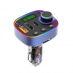 Modulator auto LED RGB, BT, FM, Handsfree, USB, QC808