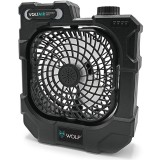 Ventilator Portabil + Baterie Externa Wolf Voltair Portable Fan &amp; Powerbank, Black