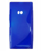 Husa silicon S-case albastra pentru Nokia Lumia 900