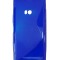 Husa silicon S-case albastra pentru Nokia Lumia 900