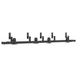 Cumpara ieftin Set feronerie pentru usa glisanta, negru, 183 cm, otel