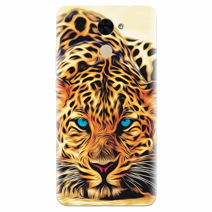 Husa silicon pentru Huawei Enjoy 7 Plus, Animal Tiger