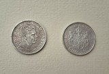 Doua monede de 200 lei 1942, argint, circulate