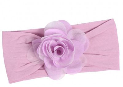 decorativ Purple Flower Headband pentru copii fată Microfiber foto