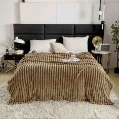 Patura cocolino gofrata 200x230cm Jojo Home,maro-F050