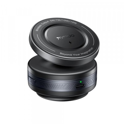Incarcator Auto Wireless Yesido C310, 15W, 1.67A, Negru foto