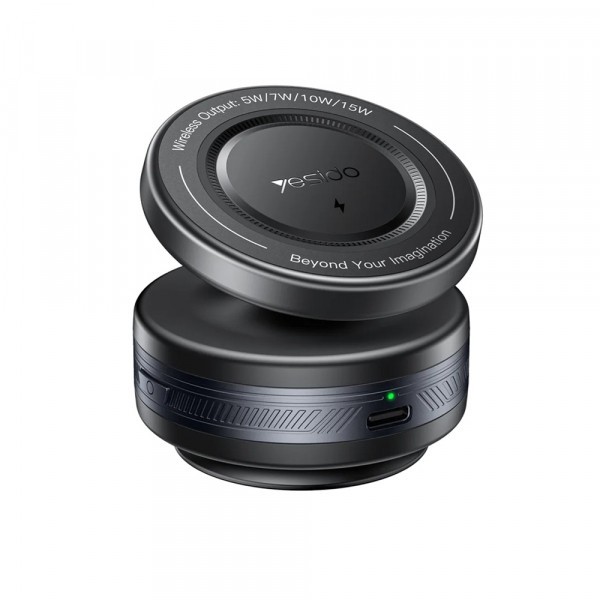 Incarcator Auto Wireless Yesido C310, 15W, 1.67A, Negru