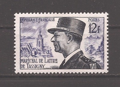 Franta 1954 - Mareșalul de Tassigny, MNH foto
