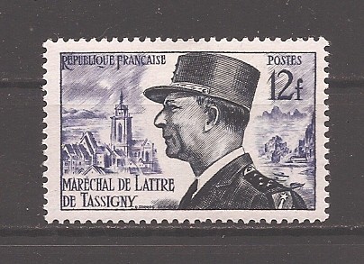 Franta 1954 - Mareșalul de Tassigny, MNH
