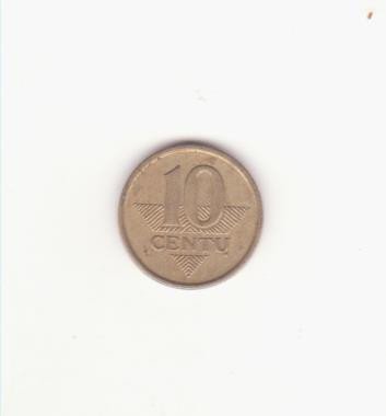Lituania 10 Centų 2007 -KM# 106, Sch&ouml;n# 35