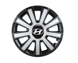 Cumpara ieftin Set 4 capace roti Flash Gri-Negru R16 pentru gama auto Hyundai, Autohelix MSA