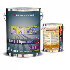 Email Epoxidic Bicomponent ?EMEX?, Portocaliu, Bidon 20 KG, Intaritor inclus foto