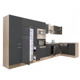 Unitate de bucătărie de colț Yorki 430 cu congelator superior și frigider