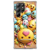 Husa personalizata pentru samsung galaxy s23 ultra, magsafe atasare magnetica, emoji smile