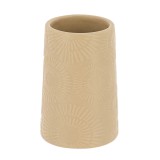 Suport Periuțe Ceramică Motive Etnice &ndash; Bej