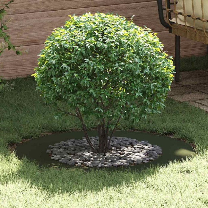 vidaXL Inele plate pentru copaci 5 pcs Olivengr&oslash;nn &Oslash;30 / 60 cm Oțel