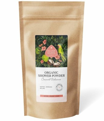 Gel de dus pudra cu cocos si hibiscus bio 250g refill Eliah Sahil foto
