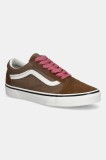 Vans tenisi din piele intoarsa Old Skool culoarea maro, VN000D6WRPK1