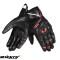 Manusi barbati pentru scuter - motocicleta Racing/Naked vara Seventy model SD-N30 Mugello culoare: negru/rosu &ndash; degete tactile S (7 cm)