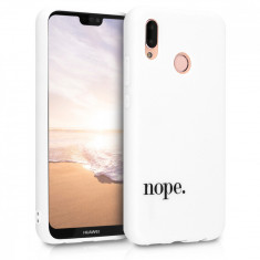 Husa pentru Huawei P20 Lite, Silicon, Alb, 46534.02