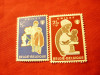 2 Timbre Belgia 1960 - UNICEF , sarniera, Nestampilat