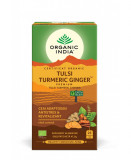 Ceai adaptogen turmeric si ghimbir, 25 plicuri, Organic India