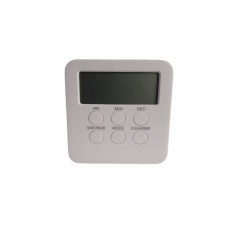 Cronometru electronic 3 in 1, afisaj LCD, carcasa alba OKYN0907-4