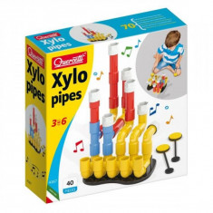 Jucarie creativa Xylo pipes 40 pcs 4167 Quercetti foto