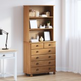 Bufet vidaXL &quot;ASKIM&quot; maro miere 91x40x199.5 cm lemn masiv pin, Bufet vidaXL &quot;ASKIM&quot; 91x30x104 cm lemn masiv pin, Comoda vidaXL &quot;ASKIM&quot; 91x40x95.5 cm l