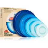 Food Huggers Food Huggers Set set de capace din silicon pentru fructe și legume culoare Blue 5 buc