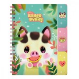 Caiet de notite cu separatoare si accesorii Bangobobs, Bangoberry, Piggy Pig