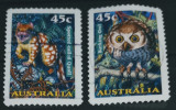 Australia 1997 bufnite păsări de pradă ,Quoll, 2v stampilata