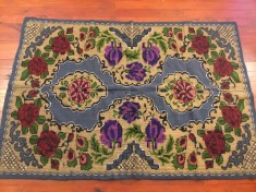 arta / traditie / rustic / design - Cuvertura , Macat , Scoarta , Patura taraneasca realizata manual la razboiul de tesut !