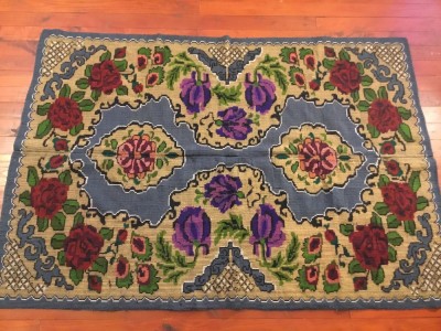 arta / traditie / rustic / design - Cuvertura , Macat , Scoarta , Patura taraneasca realizata manual la razboiul de tesut ! foto