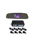Senzori parcare cu display in oglinda S502 tip OEM de 16.5mm Argintiu