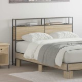 VidaXL Tăblie de depozitare Stejar sonoma 140 cm Lemn compozit