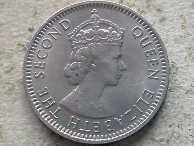 MALAYA AND BRITISH BORNEO-10 CENTS 1961 foto