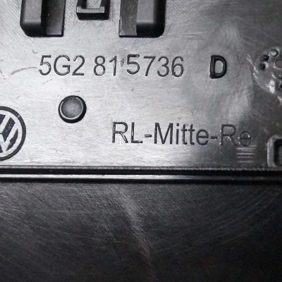 Gura de ventilație planșa de bord VW GOLF VII 5G1, BQ1, BE1, BE2 2014 OEM: 5G2815735D5G2815736D 1804518 foto