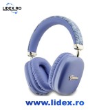 Casti audio on ear Guess GCube, bluetooth, autonomie 32 de ore, albastru