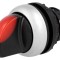 Comutator rotativ 22mm roșu 2 poziții