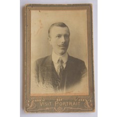 CDV Atelier Romania Visit-Portrait - Bărbat cu mustață