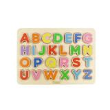Puzzle din lemn - Alfabet - Litere mari | Masterkidz