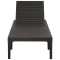 Sezlong, antracit, plastic - 3