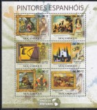 Mozambic 2011 - Pictura spaniola,Bloc + Colita, 4 poze, MNH