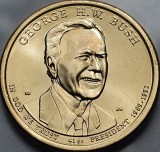 1 Dollar 2020 USA, George H. W. Bush, 41st President - 1989-1993, unc, litera D/P, km#733, America de Nord