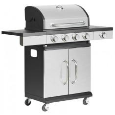 Gratar gradina, grill dreptunghiular, cu gaz, 4+1 arzatoare, cu roti, capac, 120x48x110 cm,&amp;nbsp;BBQ Forbes&amp;nbsp; foto