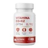 Vitamina D3 2000UI si K2 75mcg Optim, 30 capsule, Nutrific